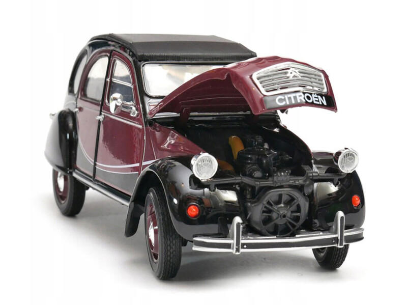 Welly Citroen 2CV 6 Charleston 1:24 černá burgund